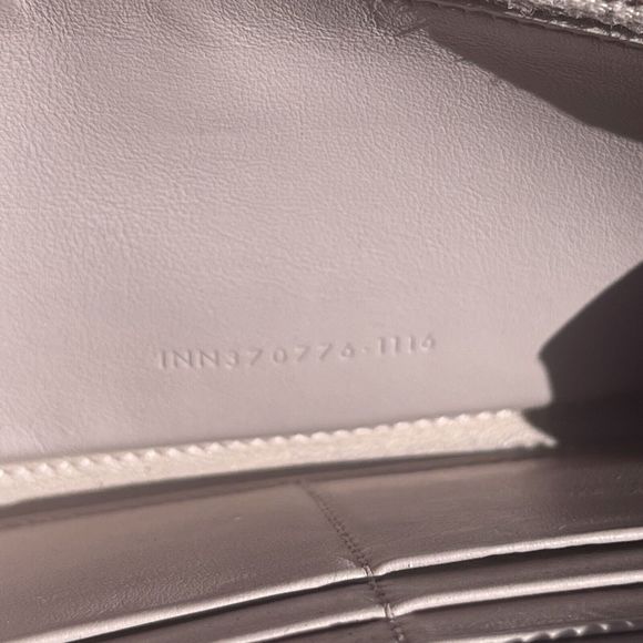 Auth Saint Laurent Round Zipper Long Wallet Croco Embossed YSL Logo Gold - Picture 10 of 12